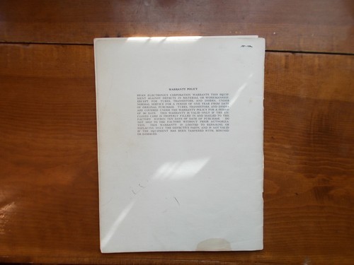 Swan Model 350 Transceiver Operation and Maintenance Manual (original) - Picture 5 of 5