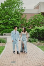USED Blue prom dress size 0