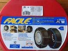 Facile M9 Weissenfels 12mm Snow Chains for Tyres. Steel. Boxed. Appear unused
