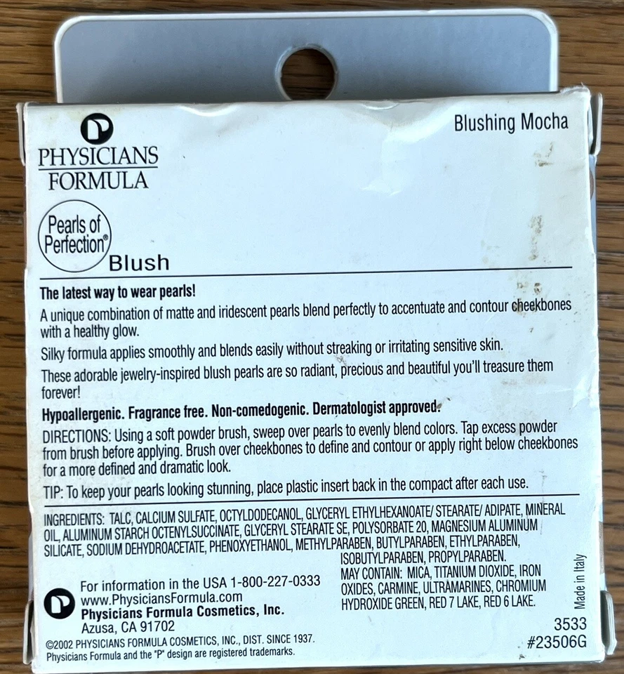 Physicians Formula Pearls Of Perfection Blush Blushing Mocha .7 oz 20g NIB - Image 2 of 2