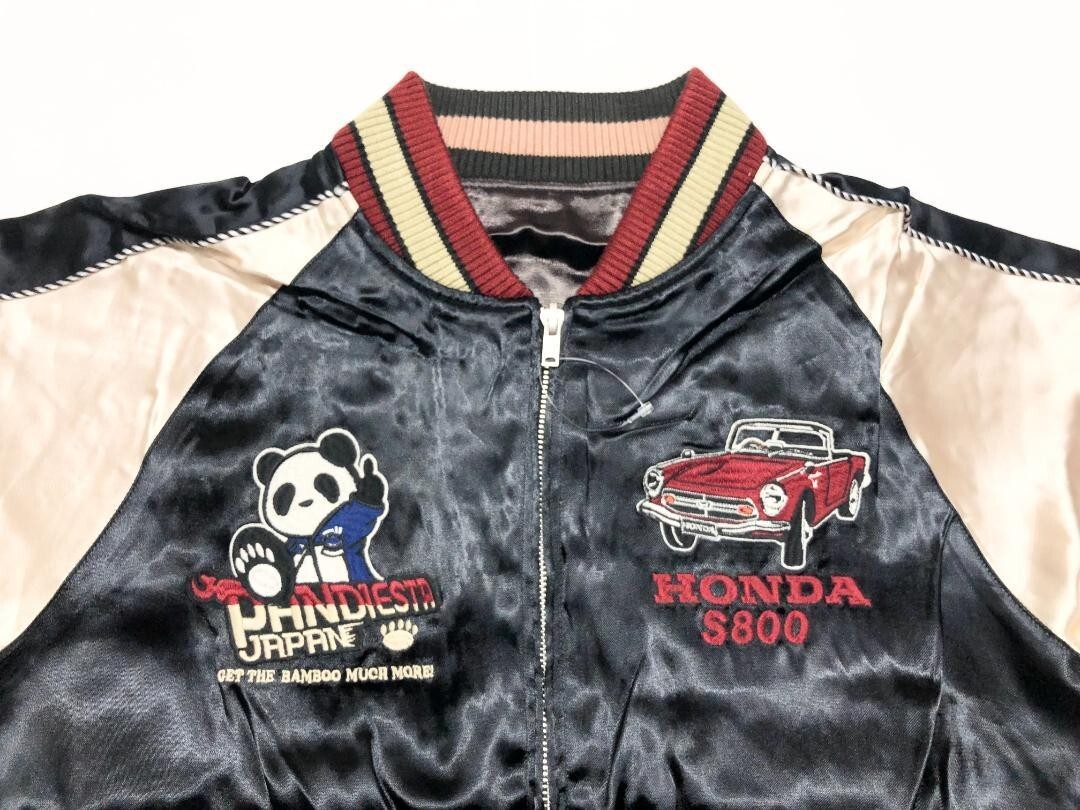 NEW PANDIESTA HONDA S800 Reversible Sukajan Black Pink size L