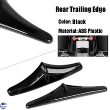Black Saddlebag Accent Rear Trailing Edge Tip Trim For Harley Touring 2014-2023