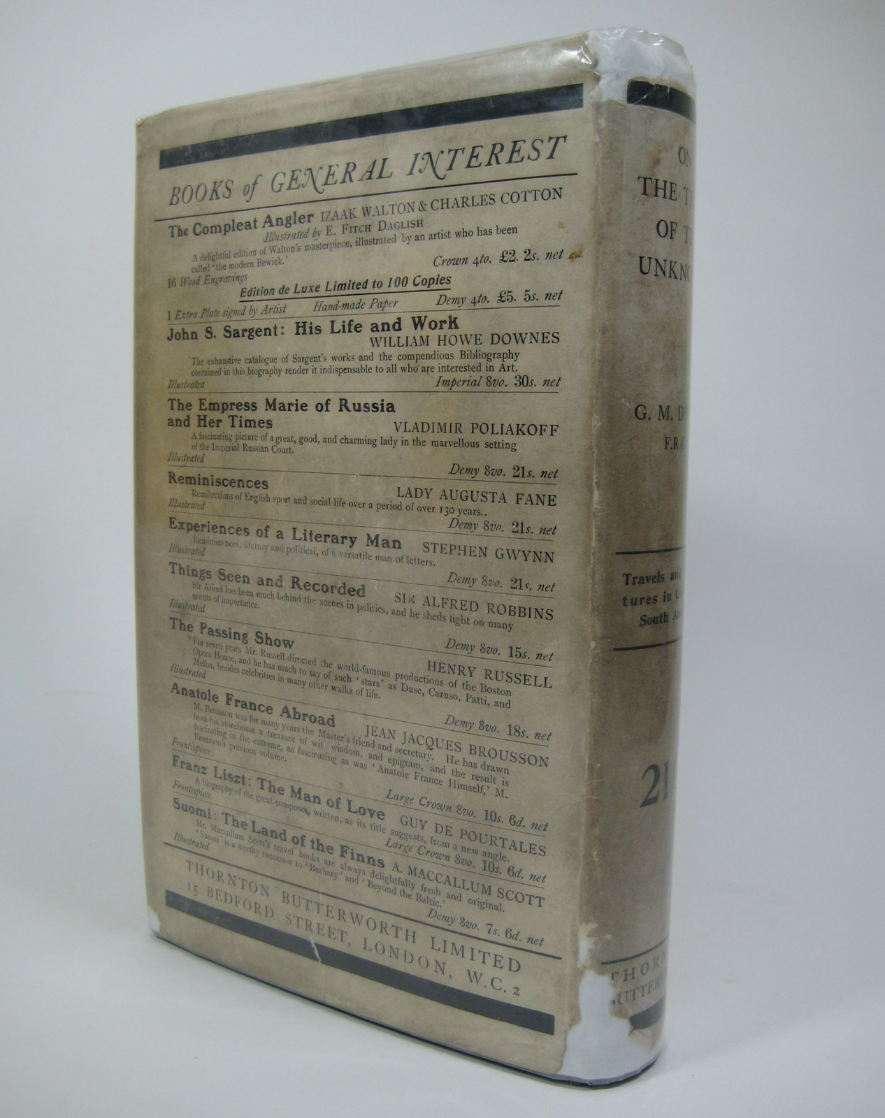 On the Trail of the Unknown Dyott 1st Edition + Clippings Fawcett