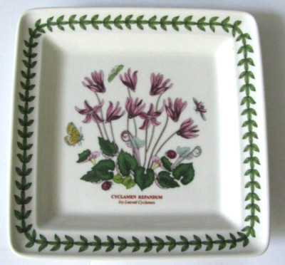 Portmeirion Botanic Garden Cyclamen 7  Square Salad Plate