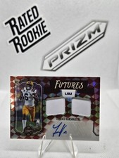 Terrace Marshall 2021 Legacy Ruby Dual Rookie Patch Auto SP /100 Panthers RC