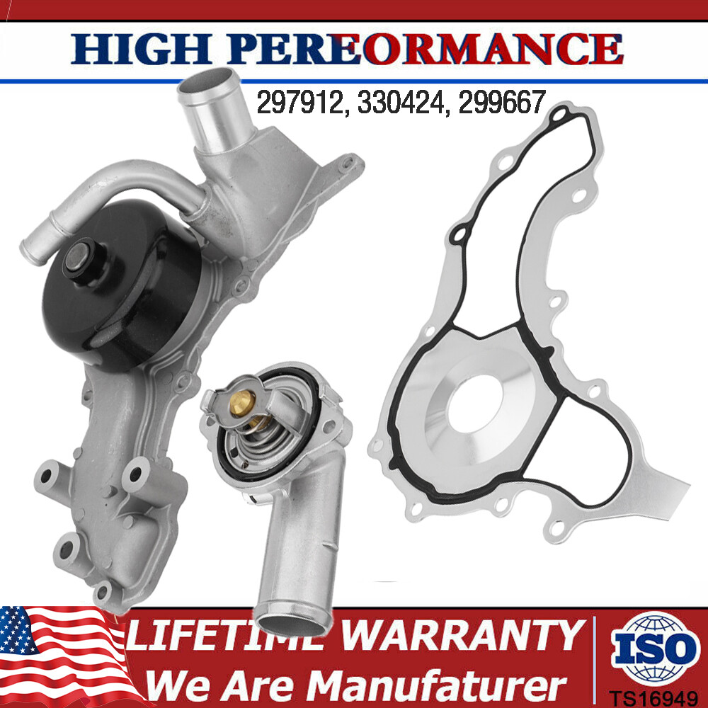 For Maserati Ghibli Levante Quattroporte Water Pump w/ Gasket 3.0TT V6 Engine US