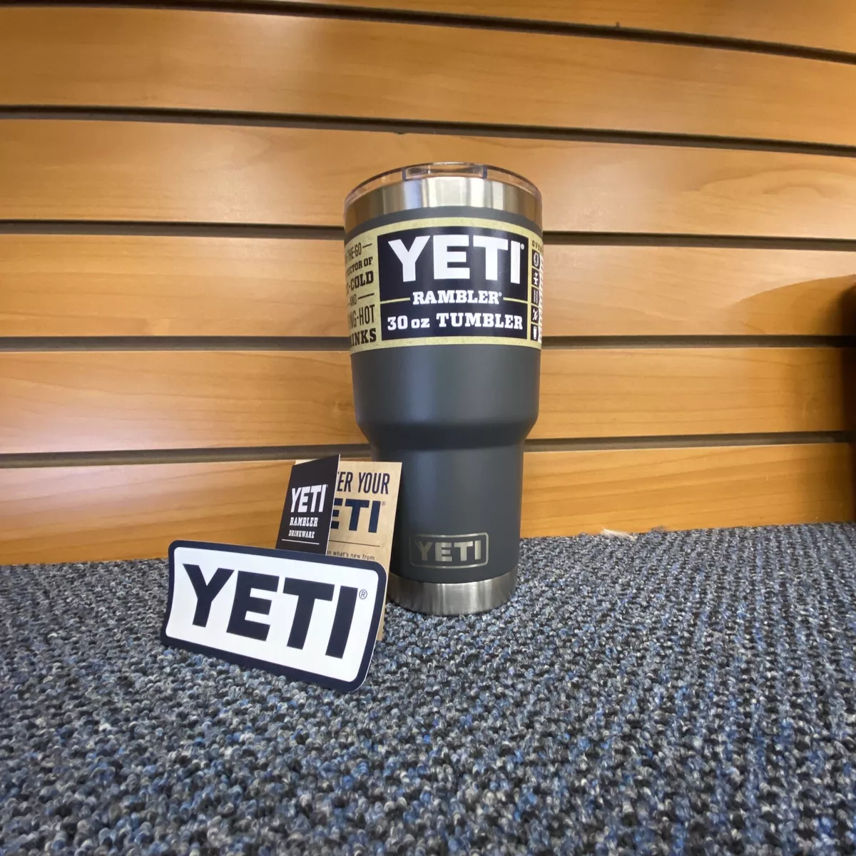 Yeti Charcoal Rambler 30oz Magslider Tumbler