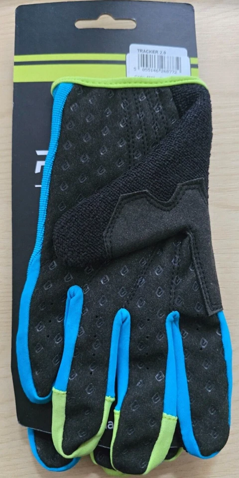 **Guantes de ciclismo para niños Polaris Tracker 2.0 XL - negros/azules/verdes Foto 2 de 3