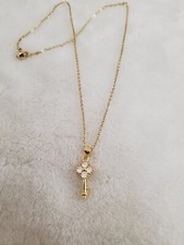 women's 18k gold-plated stainless steel necklace