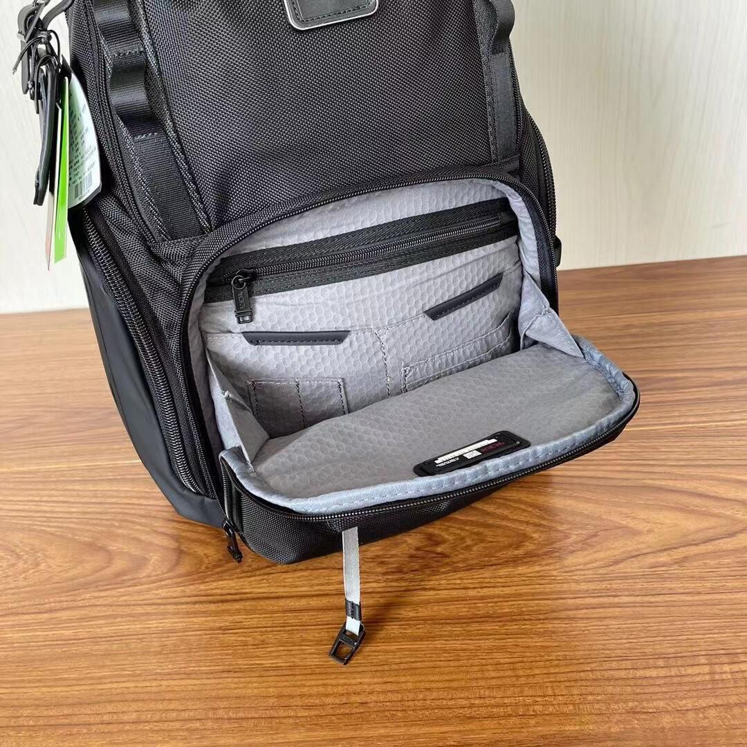 TUMI ALPHA BRAVO SEARCH 232789D Black Backpack Nylon Leather High