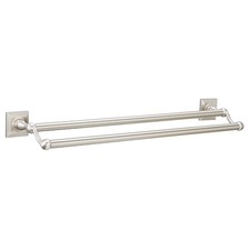 Designers Impressions Aurora Series Satin Nickel 24" Double Towel Bar