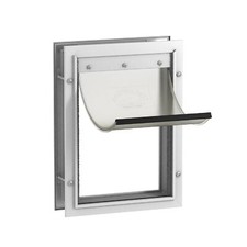 Puerta para perros con solapa magn tica transparente suave en color negro US NEW