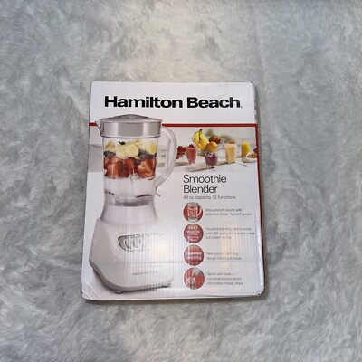 Hamilton Beach Smoothie Blender 48 oz 12 Blending Functions 50181FG New