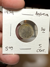 1939 Argentina 5 Centavos