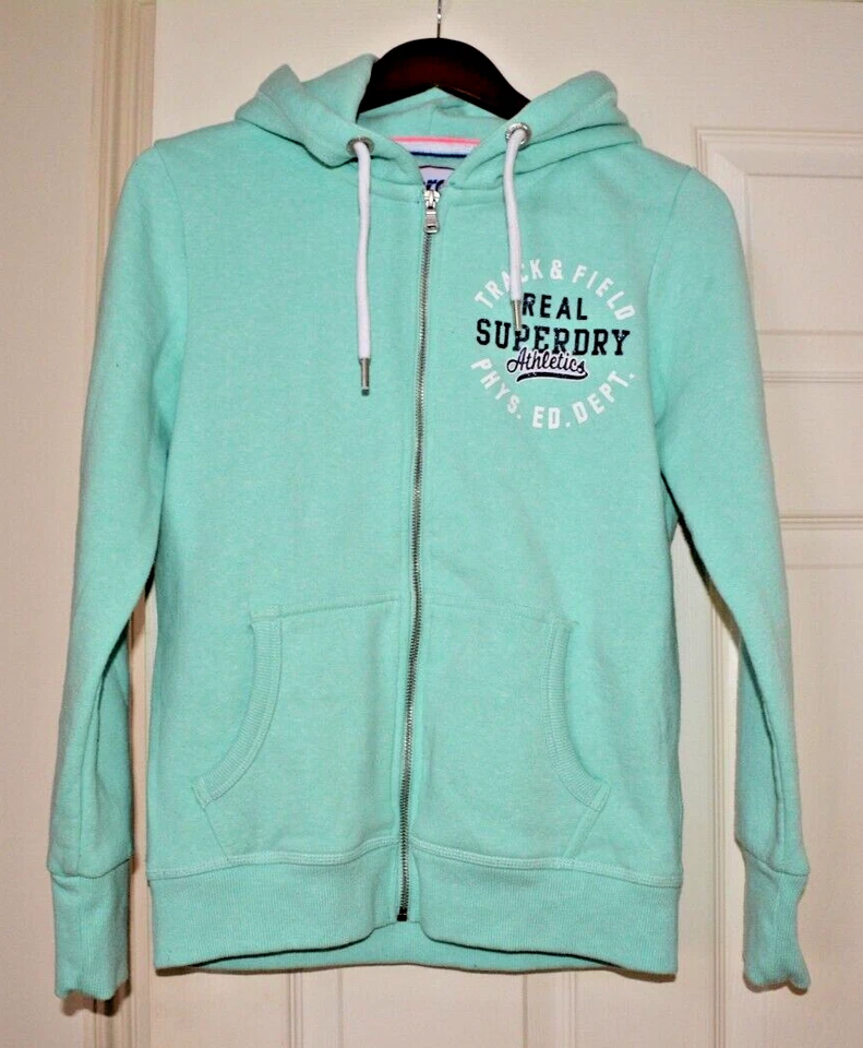 Superdry Mujer Track & Field Chaqueta con Capucha Cremallera US Talla 8/EU Talla 40 Foto 2 de 4