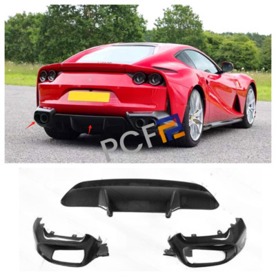 For Ferrari 812 GTS Superfast 2018+ carbon fiber Rear Lip Bumper ...