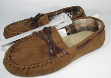 Cat Jack Boy s Lionel Fur Slippers/Moccasin Fur Slipper Dark Chestnut Sz 13