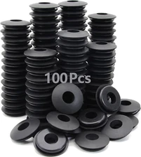 100pcs Glad Hand Seals Rubber Truck Gladhand Seals Black Polyurethane Seal Washe