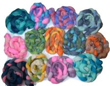 3 in one wool Roving Pack, Felting Wool,Mix Variety Combination Pack 100g