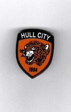 New Hull City F. C. (England) enamel metal lapel badge in excellent condition