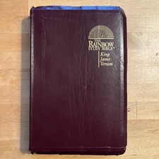 The Rainbow Study Bible KJV King James Version Bold Print Burgundy Im Leather