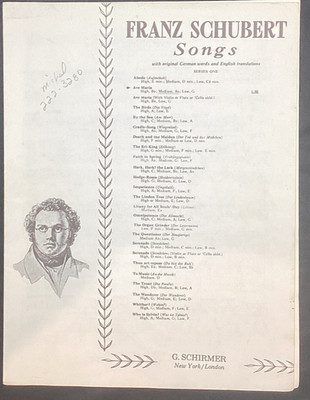 Vtg Sheet Music, Ave Maria, Schubert - ships free