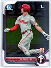 2022 Bowman - Chrome Prospects Logan Cerny #BCP-120 (RC)
