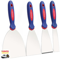 Malerspachtel Set Edelstahl Kunststoffgriff 38 75 100