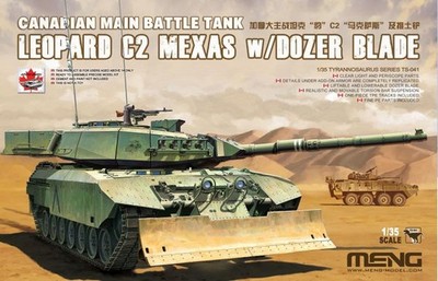 MENG Model TS-041 Canadian Main Battle Tank Leopard C2 MEXAS w/Dozer Blade Neue