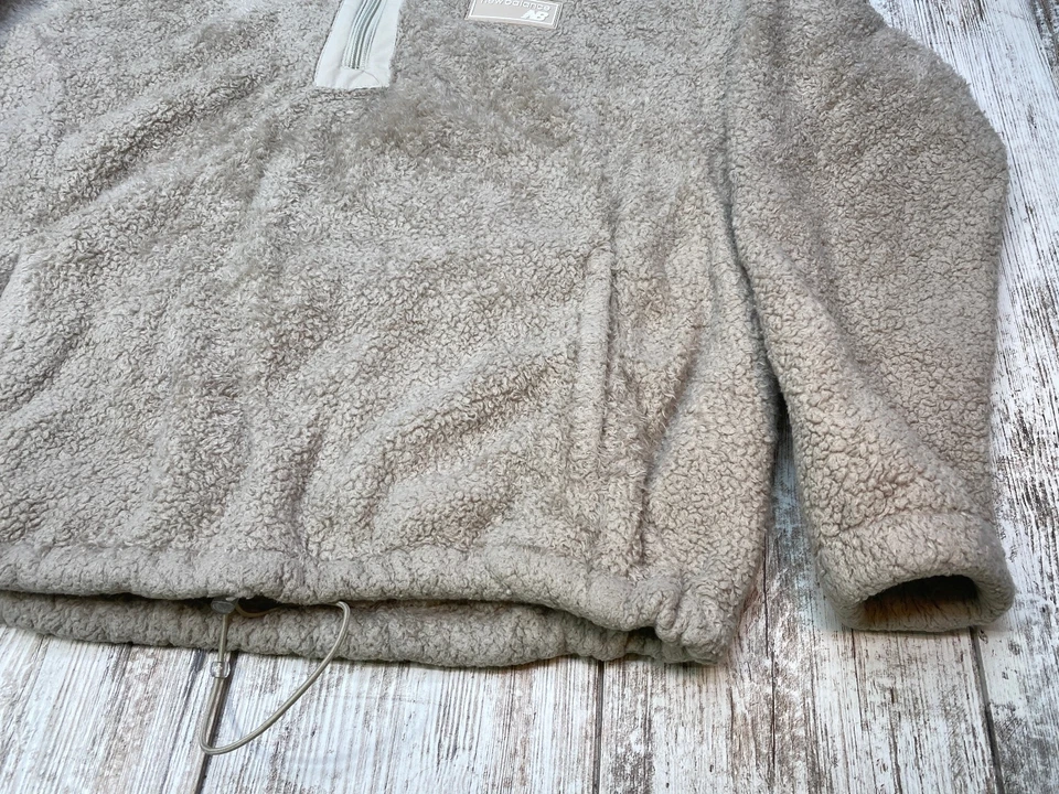 New Balance Jacket 1/4 Zip Pullover Womens XL Gray Fleece Sherpa Warm Outdoor - Image 4 of 4