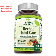 Herbal Secrets Joint Care 1950 Mg per Serving Supplement  Veggie 60 Count