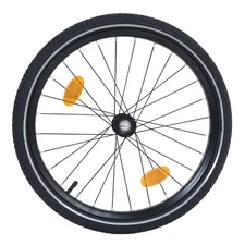 All-Terrain Folding Dog Bike Trailer – 66lb Capacity, Steel Frame,