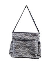 A.D. Sutton Diaper Bag   Geometric Print   Removable Pouches  Bottle Holder