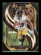 2024 Panini Select #133 Calvin Austin III Black & Green Prizm Shock