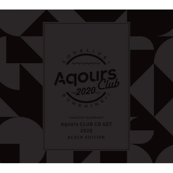 LOVELIVE SUNSHINE Aqours CLUB CD SET 2020 Balck Edition 3 CD 2 DVD Japan