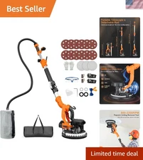 Lightweight Drywall Sander with Vacuum System for Effortless Ceiling Removal