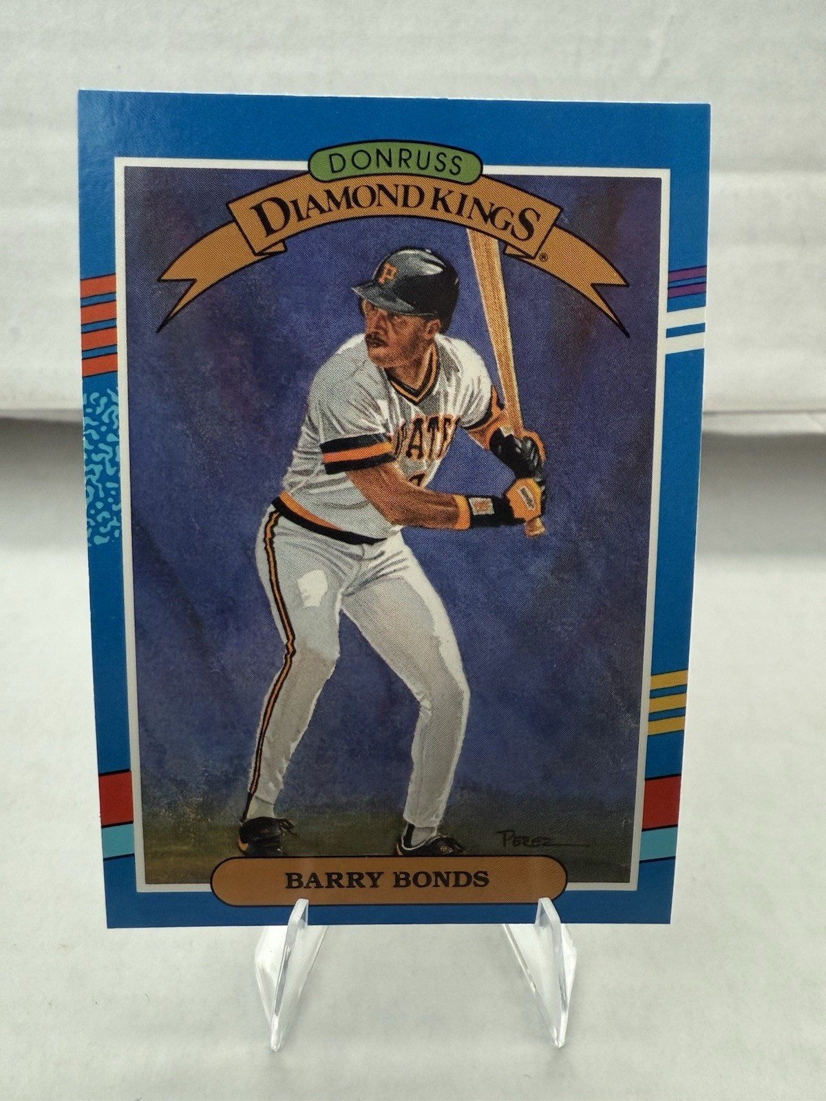 Donruss 1990 Barry Bonds Diamond Kings #4 Pittsburgh Pirates MLB Baseball Card