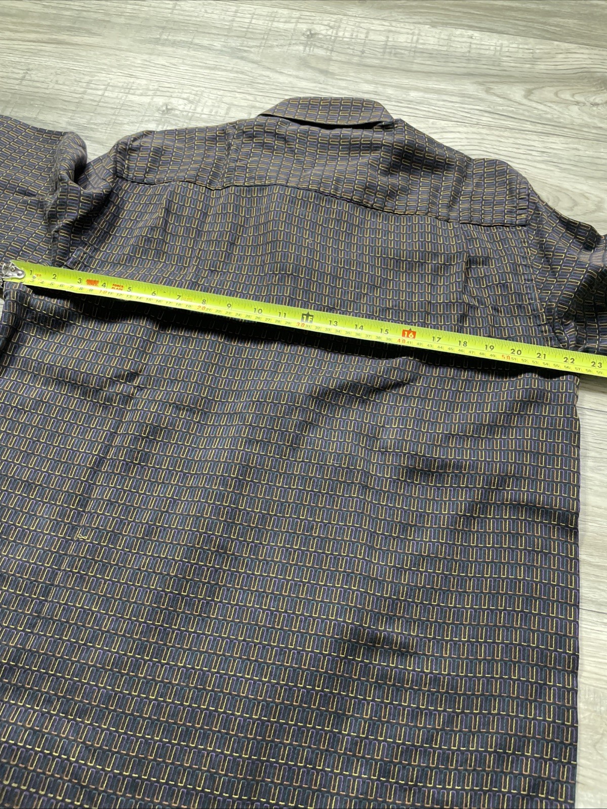 1990s Button Up Designer Patterned Black JHANE BA… - image 9