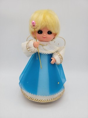 Vintage Musical Rotating Christmas Angel Silent Night Wind Up Roman Kogei MCM