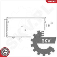 Esen SKV 86SKV419 Kondensator FüR Klimaanlage Kondensator Klimaanlage