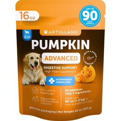 Pumpkin Powder for Dogs Digestive Support - 16 OZ - Fiber Supplement for Cons...