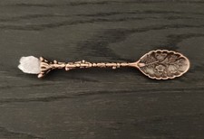 Witch Spoon | Teaspoon with Rose Quartz for Rituals & Potions Pagan Wiccan Altar
