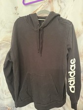 Adidas XL black men  s sweatshirt kangaroo pocket fall Winter Casual