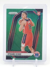 KYSHAWN GEORGE 2024-25 PRIZM GREEN ROOKIE #257 WIZARDS Q4832