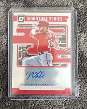 2021 Donruss Optic Signature Series  #45 Max Schrock Autograph AU Reds