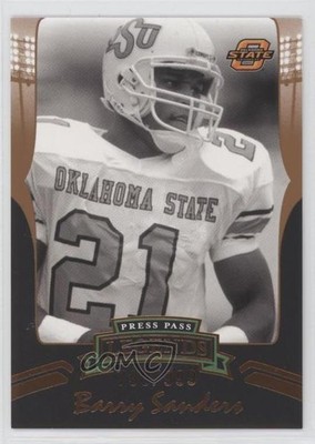2006 Press Pass Legends Bronze /999 Barry Sanders (Black & White) #B77 HOF 10k8