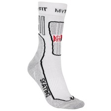 MYFIT Bekleidung Skating Socks Fitness, wei&szlig;/grau f&uuml;r Damen und Herren