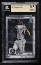 2020 Bowman Chrome Yordan Alvarez (Batting) #25 BGS 9.5 GEM MINT 0e1b