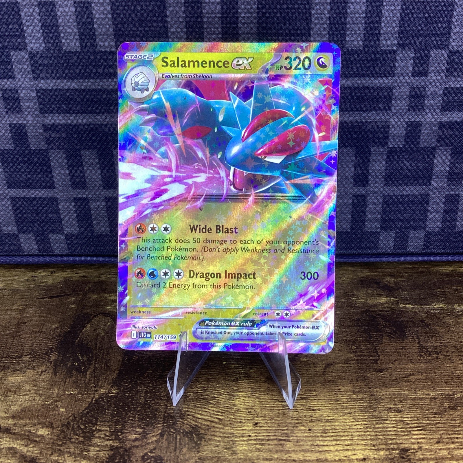 Salamence ex 114/159 Ultra Rare Pokemon Journey Together NM