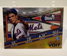 2025 Bowman Draft - Bowman Draft Night Mitch Voit #BDN-4 Gold Refractor /50 (RC)